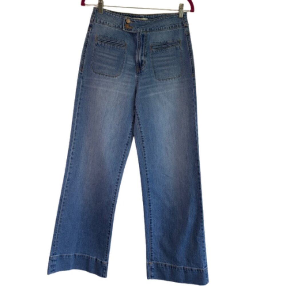 HABITUAL High rise Wide Leg Sailor Pants Jeans Size 6 / 28